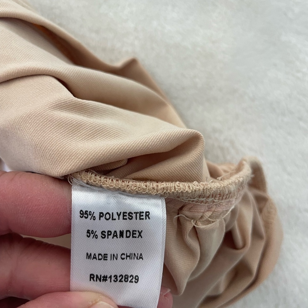 Superdown Carlyn Off-Shoulder Ruched Tan Mini Dress - Picture 10 of 10
